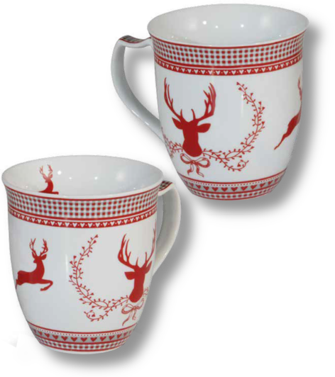 Porcelain cup | White deer