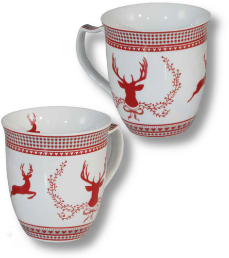Porzellan Tasse | Weißer Hirsch